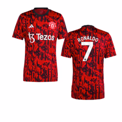 2023-2024 Man Utd Pre-Match Shirt (Red) (Ronaldo 7) - XL