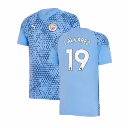 2023-2024 Man City Training Jersey (Light Blue) (J ALVAREZ 19) - M