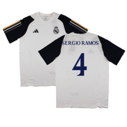 2023-2024 Real Madrid Core Tee (White) (Sergio Ramos 4) - L