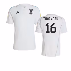 2022-2023 Japan Pre-Match Shirt (White) (Tomiyasu 16) - L