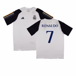 2023-2024 Real Madrid Core Tee (White) (Ronaldo 7) - XL