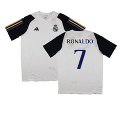 2023-2024 Real Madrid Core Tee (White) (Ronaldo 7) - XL