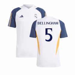 2023-2024 Real Madrid Training Shirt (White) (Bellingham 5) - XXL