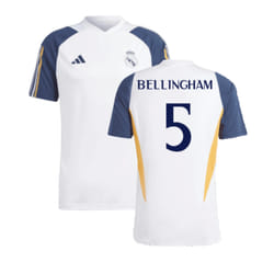 2023-2024 Real Madrid Training Shirt (White) (Bellingham 5) - XXL