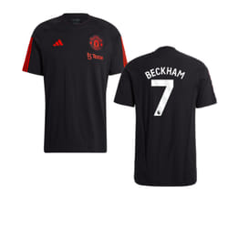 2023-2024 Man Utd Training Tee (Black) (Beckham 7) - S