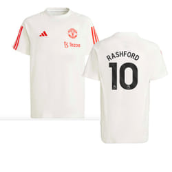 2023-2024 Man Utd Training Tee (White) - Kids (Rashford 10) - XXL