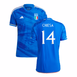 2023-2024 Italy Authentic Home Shirt (CHIESA 14) - S