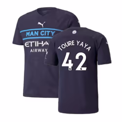 2021-2022 Man City Third Player Issue Shirt (TOURE YAYA 42) - M