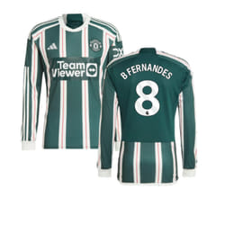 2023-2024 Man Utd Long Sleeve Away Shirt (B Fernandes 8) - 3XL