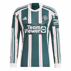 2023-2024 Man Utd Long Sleeve Away Shirt (B Fernandes 8) - 3XL