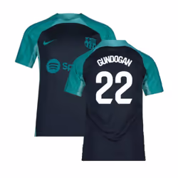 2023-2024 Barcelona Training Shirt (Thunder) - Kids (Gundogan 22) - XLB