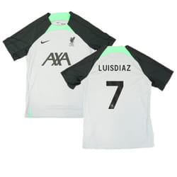 2023-2024 Liverpool Dri-Fit Strike Training Shirt (Grey) (Luis Diaz 7) - XL