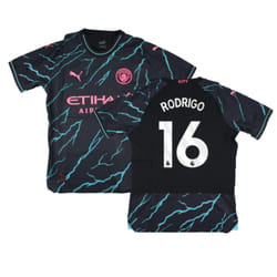 2023-2024 Man City Third Authentic Shirt (RODRIGO 16) - XL