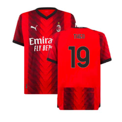 2023-2024 AC Milan Home Authentic Shirt (Theo 19) - L