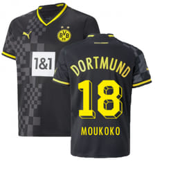 2022-2023 Borussia Dortmund Away Shirt (Kids) (MOUKOKO 18) - XSB