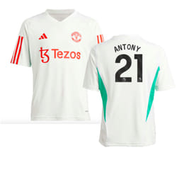 2023-2024 Man Utd Training Jersey (White) - Kids (Antony 21) - XXL