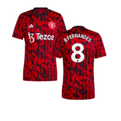 2023-2024 Man Utd Pre-Match Shirt (Red) (B Fernandes 8) - M