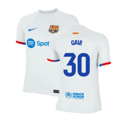 2023-2024 Barcelona Away Shirt (Kids) (Gavi 30) - SB