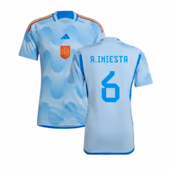 2022-2023 Spain Away Shirt (A.Iniesta 6) - L