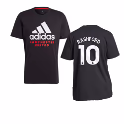 2023-2024 Man Utd DNA Graphic Tee (Black) (Rashford 10) - XXL