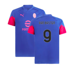 2023-2024 AC Milan Training Jersey (Royal Sapphire) (Van Basten 9) - S