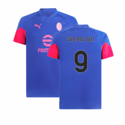 2023-2024 AC Milan Training Jersey (Royal Sapphire) (Van Basten 9) - XXL