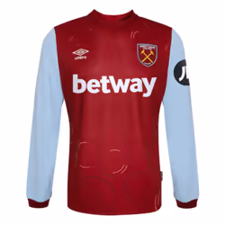 2023-2024 West Ham Long Sleeve Home Shirt (ALVAREZ 19) - XL