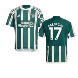2023-2024 Man Utd Away Shirt (Kids) (Garnacho 17) - SB