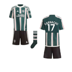 2023-2024 Man Utd Away Mini Kit (Garnacho 17) - 4-5 Years