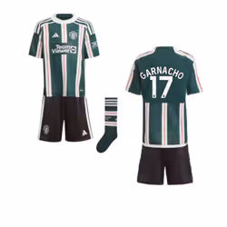 2023-2024 Man Utd Away Mini Kit (Garnacho 17) - 5-6 Years