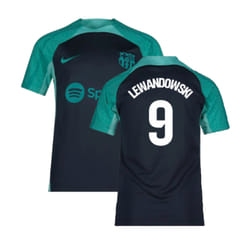 2023-2024 Barcelona Training Shirt (Thunder) - Kids (Lewandowski 9) - XLB