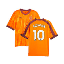 2023-2024 Manchester City eSports Jersey (Orange) (GREALISH 10) - XXL