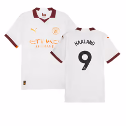 2023-2024 Man City Authentic Away Shirt (HAALAND 9) - XXL