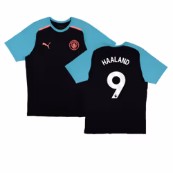 2023-2024 Man City Casuals Tee (Navy) (HAALAND 9) - XL