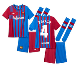 2021-2022 Barcelona Vapor Match Home Shirt (Kids) (R.ARAUJO 4) - SB