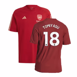 2023-2024 Arsenal Training Tee (Red) (Tomiyasu 18) - 3XL