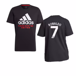 2023-2024 Man Utd DNA Graphic Tee (Black) (Ronaldo 7) - XXL