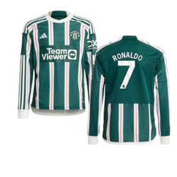 2023-2024 Man Utd Away Long Sleeve Shirt (Kids) (Ronaldo 7) - XLB
