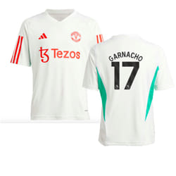 2023-2024 Man Utd Training Jersey (White) - Kids (Garnacho 17) - MB