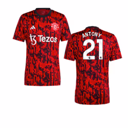 2023-2024 Man Utd Pre-Match Shirt (Red) (Antony 21) - XL