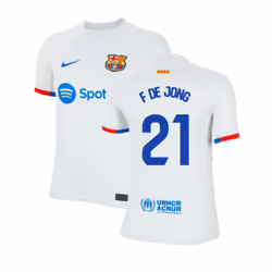 2023-2024 Barcelona Away Shirt (Kids) (F De Jong 21) - MB