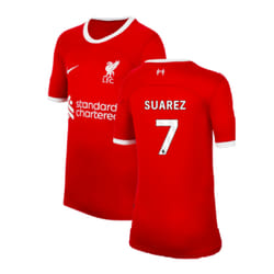 2023-2024 Liverpool Home Shirt (Kids) (Suarez 7) - SB
