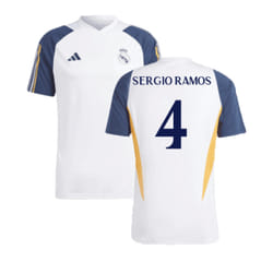 2023-2024 Real Madrid Training Shirt (White) (Sergio Ramos 4) - XL