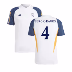 2023-2024 Real Madrid Training Shirt (White) (Sergio Ramos 4) - XXL