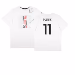 2023-2024 AC Milan FtblCore Graphic Tee (Grey) (Pulisic 11) - XXL