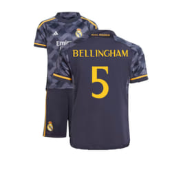2023-2024 Real Madrid Away Mini Kit (Bellingham 5) - 3-4 Years