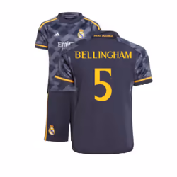 2023-2024 Real Madrid Away Mini Kit (Bellingham 5) - 4-5 Years