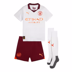 2023-2024 Man City Away Mini Kit (J ALVAREZ 19) - 5-6 Years
