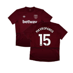 2023-2024 West Ham Training Jersey (Claret) (Mavropanos 15) - XXL