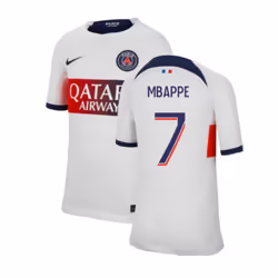 2023-2024 PSG Away Shirt (Kids) (Mbappe 7) - SB